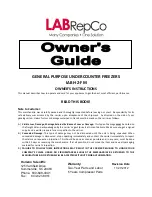 LabRepCo LABH-2-FM Owner'S Manual preview
