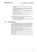 Preview for 73 page of Labtech LT-4500 Instructions For Use Manual