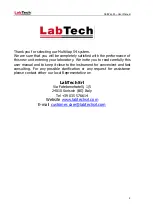 Предварительный просмотр 2 страницы Labtech MultiVap 54 User Manual