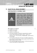 Preview for 15 page of Labtex LBT-M6 Operation Instruction Manual