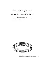 Lacanche CHAGNY User Manual preview