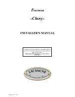 Lacanche Cluny 1000 Installer Manual preview