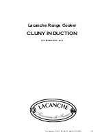 Lacanche CLUNY INDUCTION Manual preview