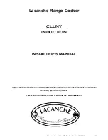 Preview for 5 page of Lacanche CLUNY INDUCTION Manual