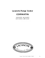 Lacanche CORMATIN LCF 731 CT User Manual preview