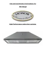 Lacanche FCE Range Use And Maintenance Instructions preview