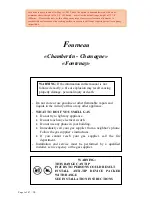 Preview for 1 page of Lacanche Fontenay Manual