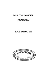 Предварительный просмотр 1 страницы Lacanche LAE 010 CVA Manual