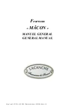 Lacanche MACON General Manual preview