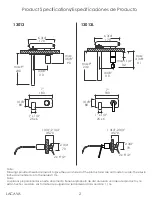 Preview for 2 page of Lacava ARCH 13013 Owner'S Manual