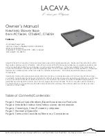 Preview for 1 page of Lacava Newterra CT36SH Owner'S Manual