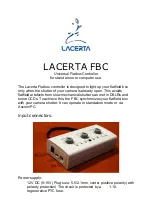 Lacerta FBC Quick Start Manual предпросмотр