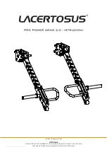 Lacertosus PRO POWER ARMS 2.0 Manual preview