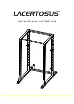 Lacertosus Pro Power Rack Instructions Manual предпросмотр