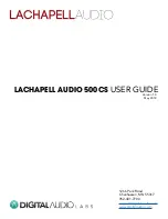 LaChapell Audio 500CS User Manual preview