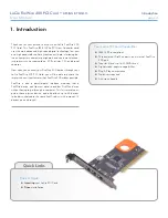Preview for 4 page of LaCie 107355 - PCI Firewire400 Card User Manual