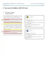 Предварительный просмотр 5 страницы LaCie 107355 - PCI Firewire400 Card User Manual