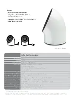 Предварительный просмотр 2 страницы LaCie 108540 - FireWire Speakers PC Multimedia Features & Specifications