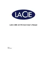 Предварительный просмотр 1 страницы LaCie 130813 - USB 2.0 PCI Card Design User Manual