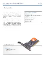 Предварительный просмотр 4 страницы LaCie 130820 - FireWire 400 PCI Card Design User Manual