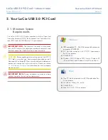 Предварительный просмотр 5 страницы LaCie 130822 - FireWire 400 ANF 800 USB 2.0 PCI Card Design User Manual