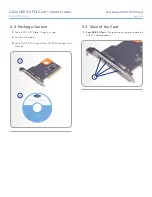 Предварительный просмотр 6 страницы LaCie 130822 - FireWire 400 ANF 800 USB 2.0 PCI Card Design User Manual