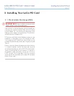Предварительный просмотр 7 страницы LaCie 130822 - FireWire 400 ANF 800 USB 2.0 PCI Card Design User Manual