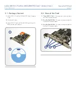 Предварительный просмотр 6 страницы LaCie 130822 - FireWire 400 ANF 800 USB 2.0 PCI Card... User Manual
