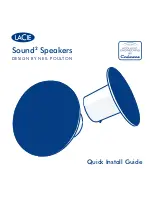 LaCie 130906 - Sound2 Speakers PC Multimedia Quick Install Manual предпросмотр