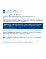 Предварительный просмотр 8 страницы LaCie 130906 - Sound2 Speakers PC Multimedia Quick Install Manual