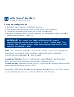 Предварительный просмотр 9 страницы LaCie 130906 - Sound2 Speakers PC Multimedia Quick Install Manual