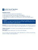 Предварительный просмотр 13 страницы LaCie 130906 - Sound2 Speakers PC Multimedia Quick Install Manual