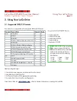 Preview for 11 page of LaCie 301076 - DVD+/-RW Drive Slim Design User Manual