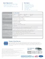 Preview for 4 page of LaCie 301352U Specifications