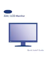 Предварительный просмотр 1 страницы LaCie 324i Quick Install Manual