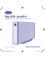 Preview for 1 page of LaCie big disk quadra Quick Install Manual