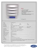 Предварительный просмотр 2 страницы LaCie Biggest F800 Specifications