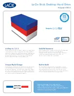 Предварительный просмотр 1 страницы LaCie Brick Datasheet