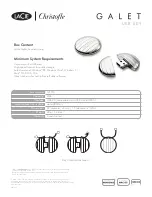 Предварительный просмотр 2 страницы LaCie Christofle Galet Datasheet