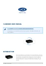 LaCie CloudBox User Manual предпросмотр