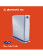 Preview for 1 page of LaCie d2 Ethernet Disk mini Quick Install Manual