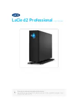 LaCie d2 Professional User Manual preview