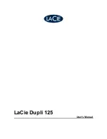 Предварительный просмотр 1 страницы LaCie Dupli 125 User Manual