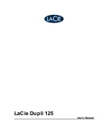 LaCie Dupli 125 User Manual preview