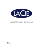 Предварительный просмотр 1 страницы LaCie DVD Recorde User Manual