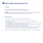 Preview for 12 page of LaCie FireWire 800 ExpressCard 34 Quick Install Manual