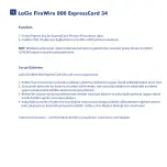 Preview for 20 page of LaCie FireWire 800 ExpressCard 34 Quick Install Manual