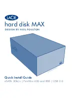 LaCie hard disk MAX Quick Install Manual preview