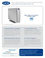 Preview for 1 page of LaCie LaCie Big Disk Extreme with Triple Interface 300794 Brochure & Specs