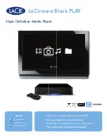 Preview for 1 page of LaCie LaCinema BLACK PLAY Brochure & Specs